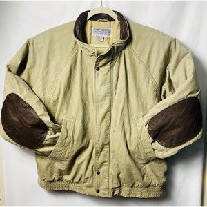 Vintage Current Editions Men’s Winter Jacket Size XL  With Leather Patches